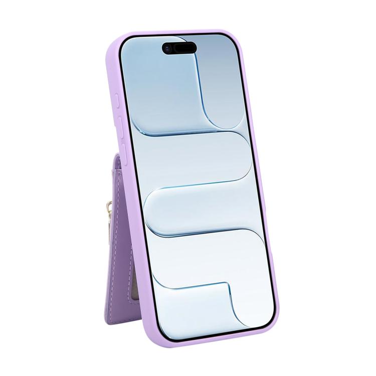For iPhone Air Crossbody Lanyard Zipper Wallet Leather Phone Case