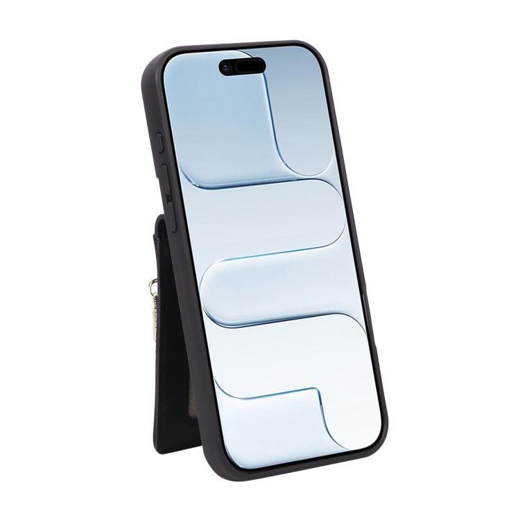 For iPhone Air Crossbody Lanyard Zipper Wallet Leather Phone Case