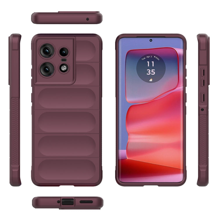 For Motorola Edge 50 Pro 5G Global Magic Shield TPU + Flannel Phone Case