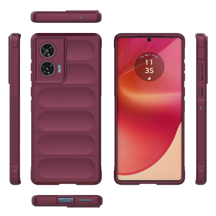 For Motorola Edge 50 Fusion 5G Global Magic Shield TPU + Flannel Phone Case