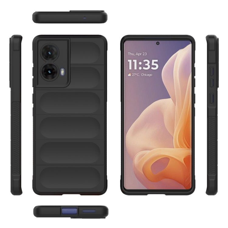 For Motorola Moto G85 5G Global Magic Shield TPU + Flannel Phone Case
