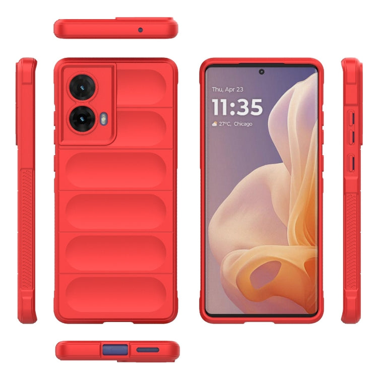 For Motorola Moto G85 5G Global Magic Shield TPU + Flannel Phone Case