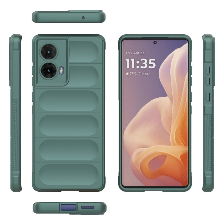 For Motorola Moto G85 5G Global Magic Shield TPU + Flannel Phone Case