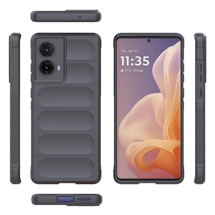 For Motorola Moto G85 5G Global Magic Shield TPU + Flannel Phone Case