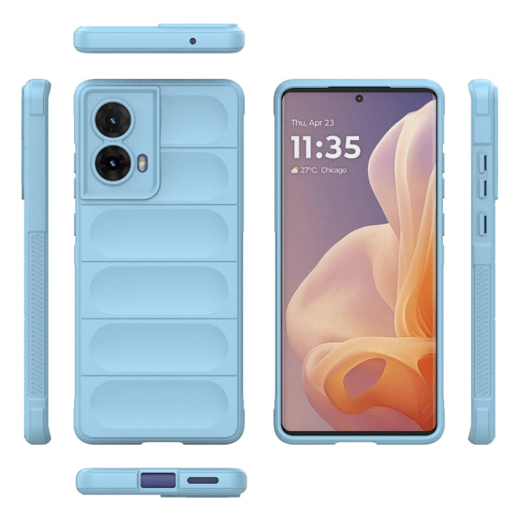 For Motorola Moto G85 5G Global Magic Shield TPU + Flannel Phone Case
