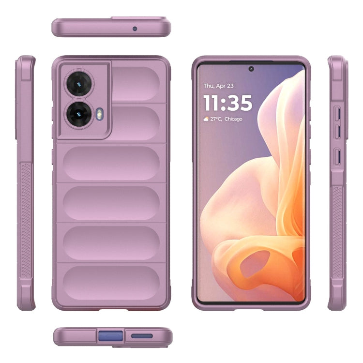 For Motorola Moto G85 5G Global Magic Shield TPU + Flannel Phone Case