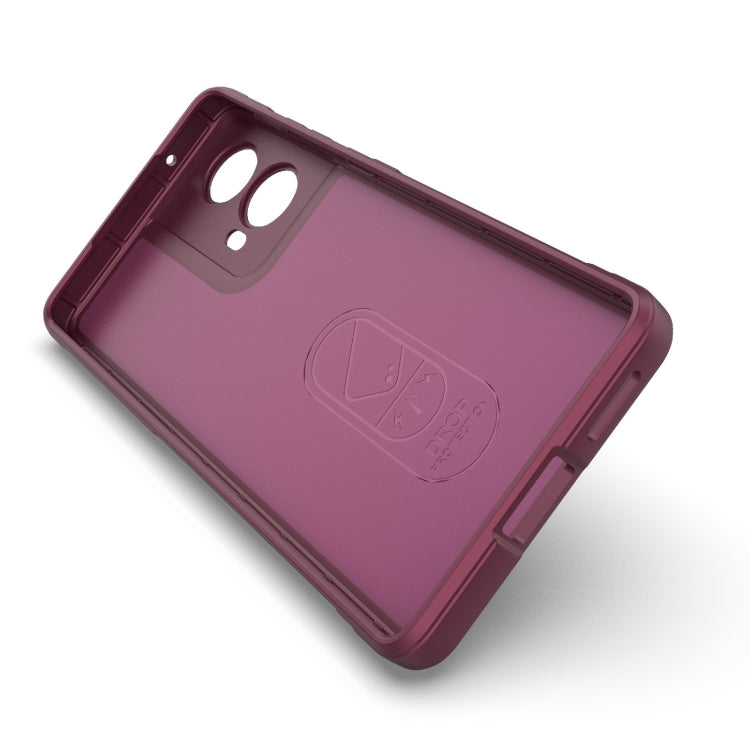 For Motorola Moto G85 5G Global Magic Shield TPU + Flannel Phone Case