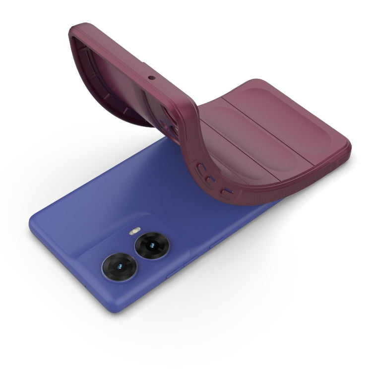 For Motorola Moto G85 5G Global Magic Shield TPU + Flannel Phone Case