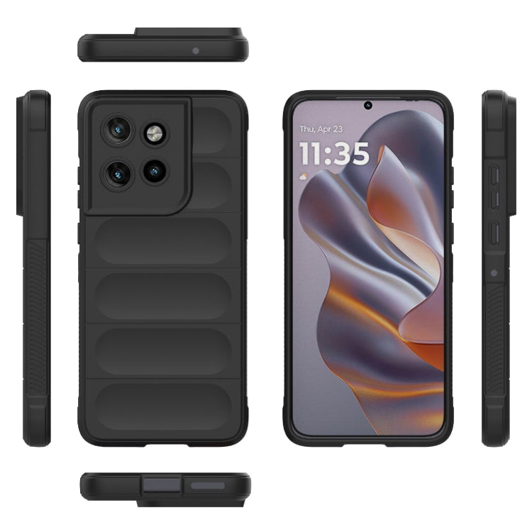 For Motorola Edge 50 Neo Magic Shield TPU + Flannel Phone Case