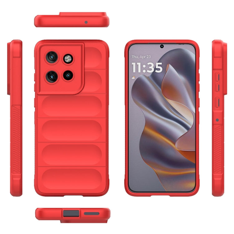 For Motorola Edge 50 Neo Magic Shield TPU + Flannel Phone Case