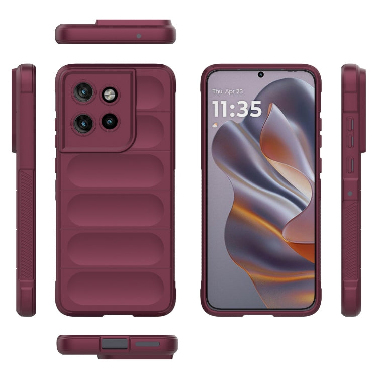 For Motorola Edge 50 Neo Magic Shield TPU + Flannel Phone Case
