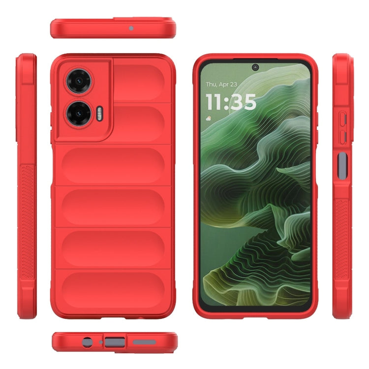 For Motorola Moto G35 5G Global Magic Shield TPU + Flannel Phone Case