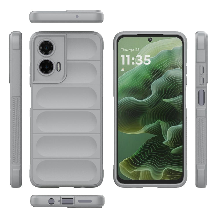 For Motorola Moto G35 5G Global Magic Shield TPU + Flannel Phone Case