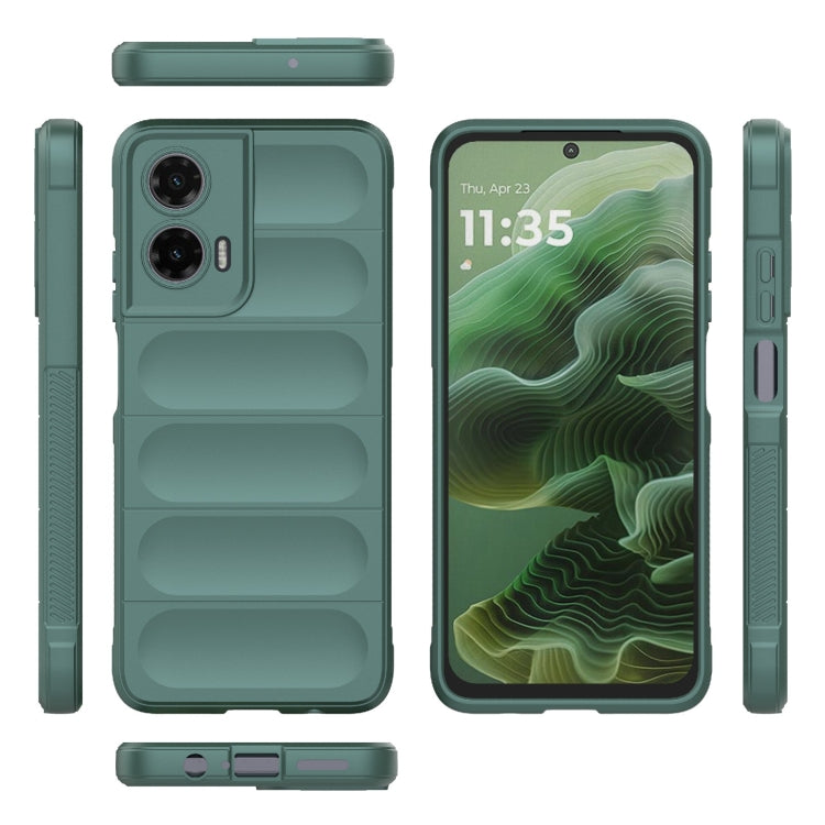 For Motorola Moto G35 5G Global Magic Shield TPU + Flannel Phone Case