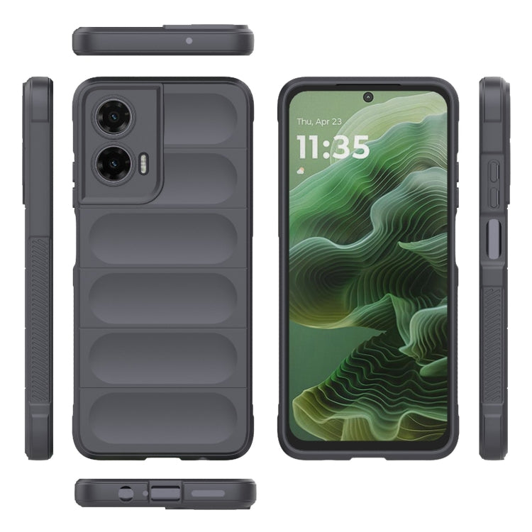 For Motorola Moto G35 5G Global Magic Shield TPU + Flannel Phone Case