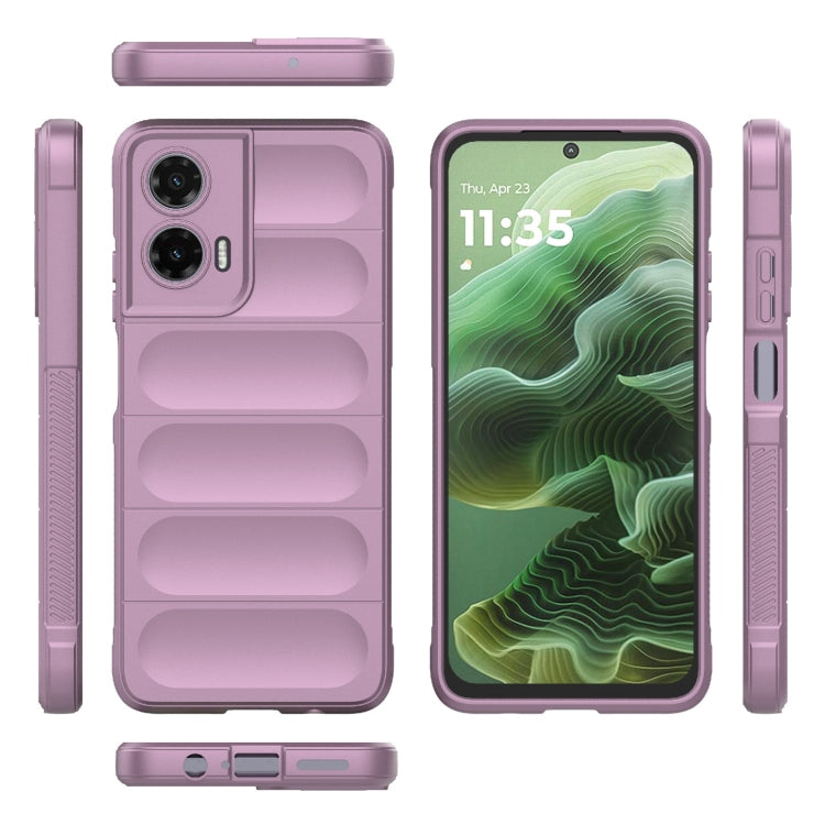 For Motorola Moto G35 5G Global Magic Shield TPU + Flannel Phone Case