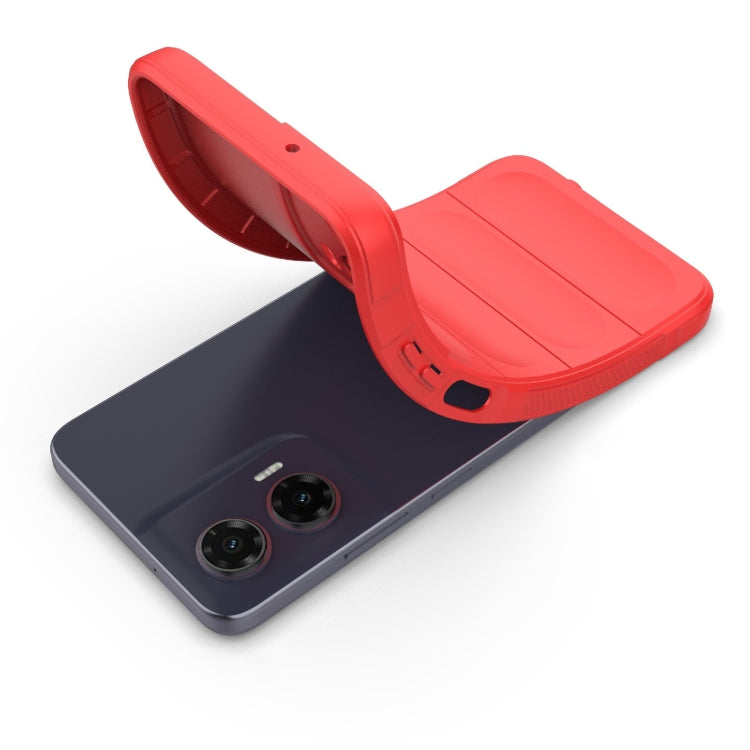 For Motorola Moto G35 5G Global Magic Shield TPU + Flannel Phone Case