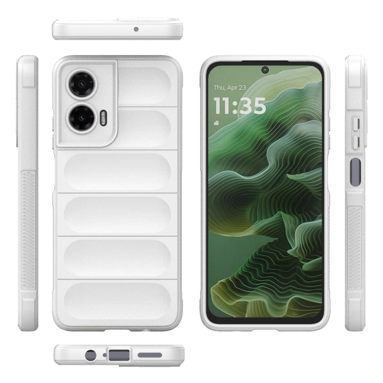 For Motorola Moto G35 5G Global Magic Shield TPU + Flannel Phone Case
