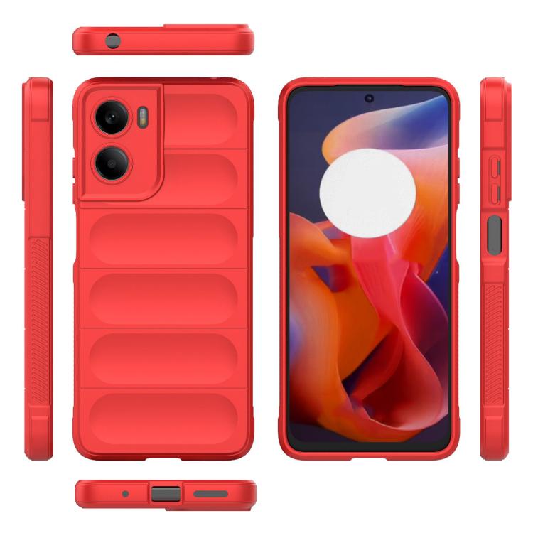 For Motorola Moto G05 4G / E15 Magic Shield TPU + Flannel Phone Case