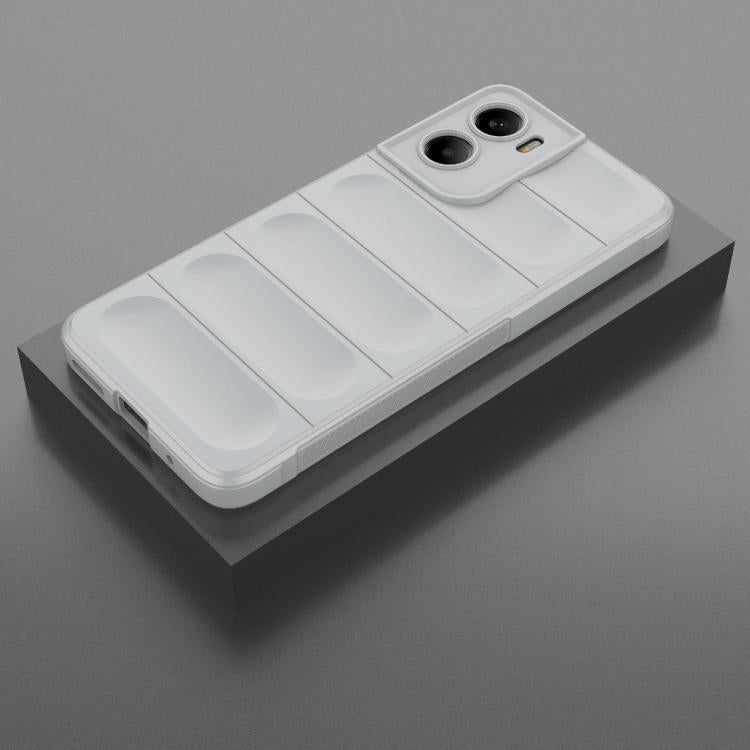 For Motorola Moto G05 4G / E15 Magic Shield TPU + Flannel Phone Case