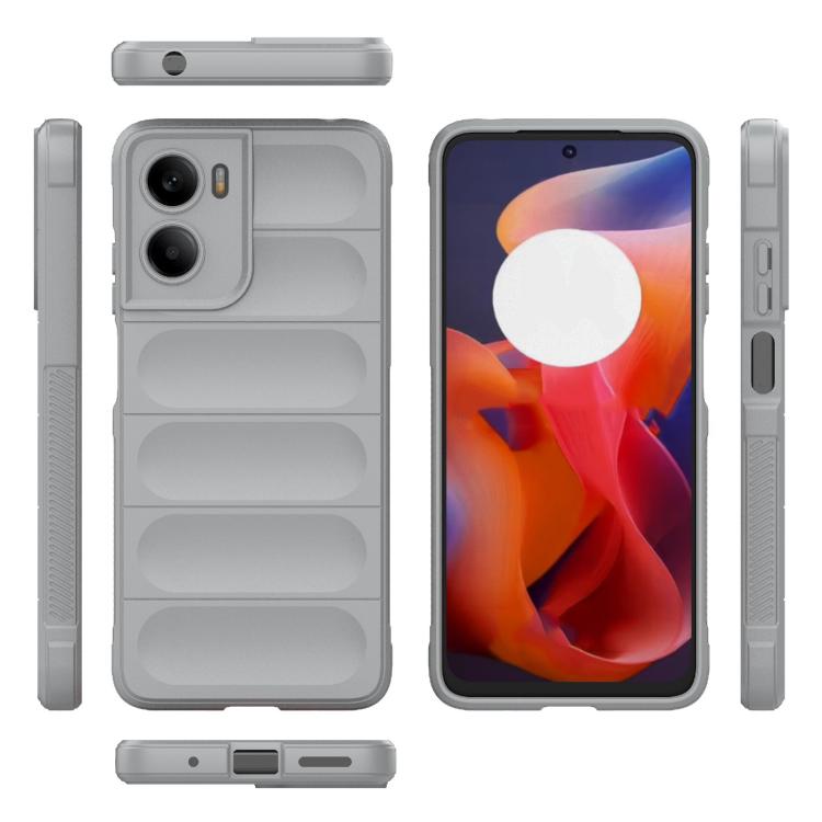 For Motorola Moto G05 4G / E15 Magic Shield TPU + Flannel Phone Case