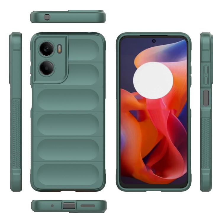 For Motorola Moto G05 4G / E15 Magic Shield TPU + Flannel Phone Case