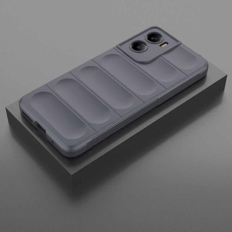 For Motorola Moto G05 4G / E15 Magic Shield TPU + Flannel Phone Case