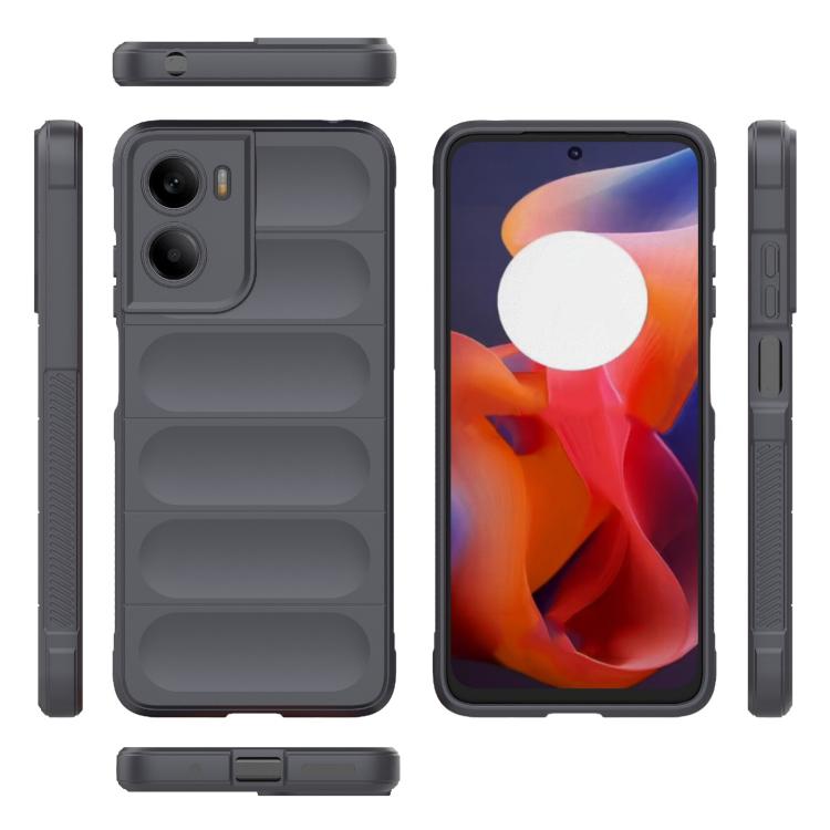 For Motorola Moto G05 4G / E15 Magic Shield TPU + Flannel Phone Case