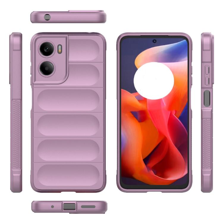For Motorola Moto G05 4G / E15 Magic Shield TPU + Flannel Phone Case