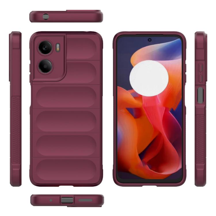 For Motorola Moto G05 4G / E15 Magic Shield TPU + Flannel Phone Case