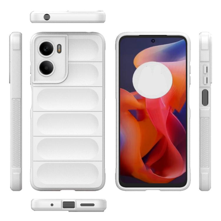 For Motorola Moto G05 4G / E15 Magic Shield TPU + Flannel Phone Case