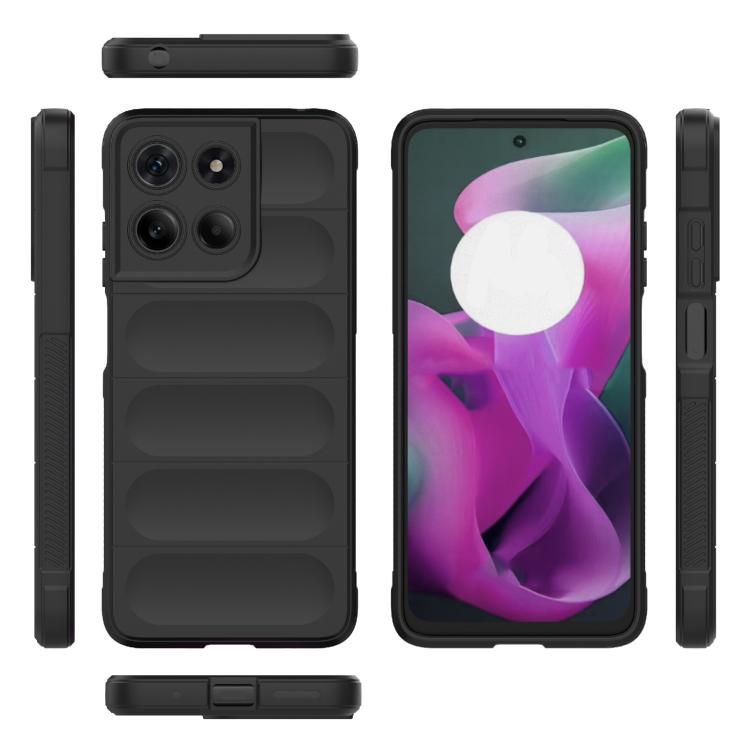 For Motorola Moto G15 4G Global Magic Shield TPU + Flannel Phone Case