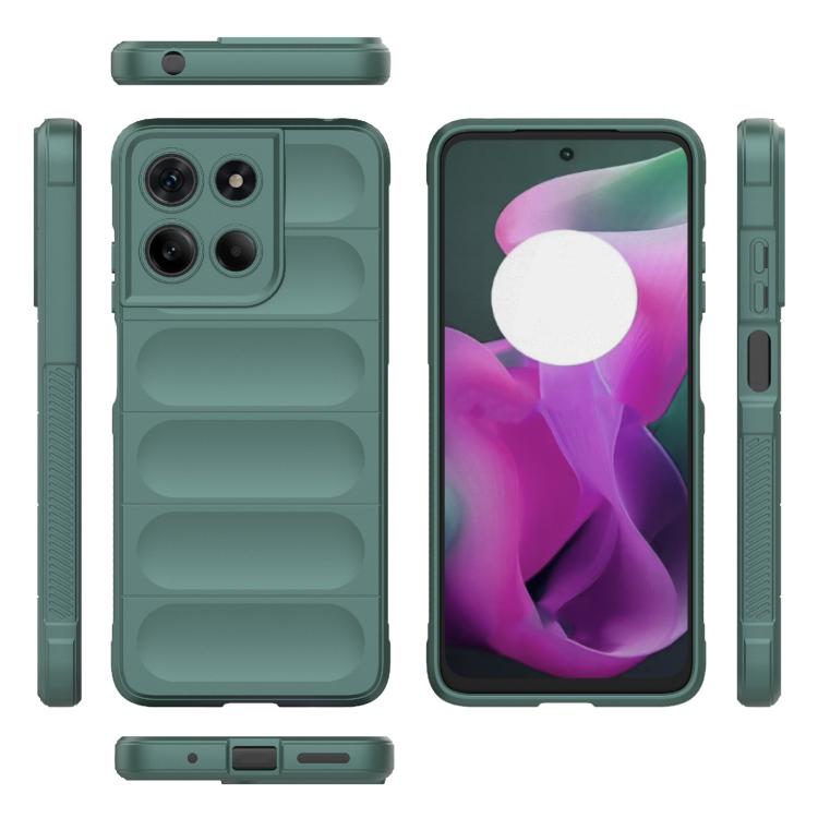 For Motorola Moto G15 4G Global Magic Shield TPU + Flannel Phone Case