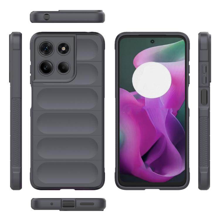 For Motorola Moto G15 4G Global Magic Shield TPU + Flannel Phone Case