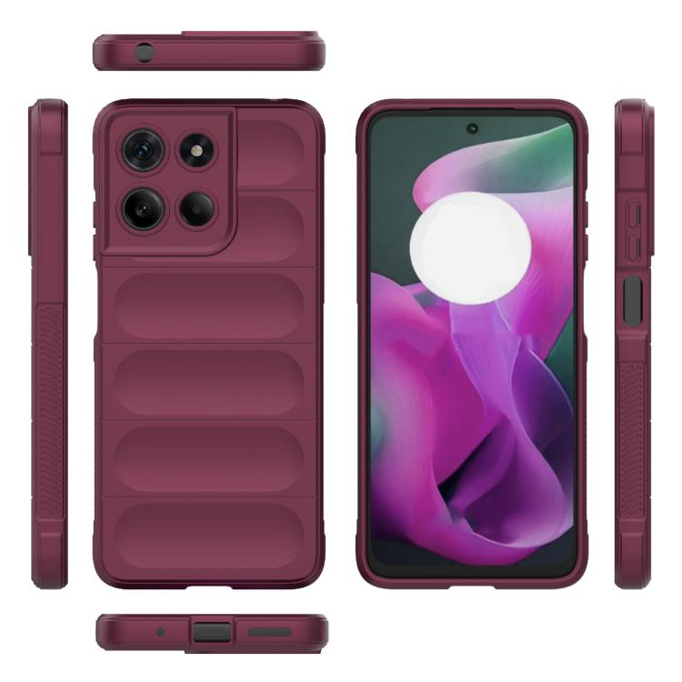 For Motorola Moto G15 4G Global Magic Shield TPU + Flannel Phone Case