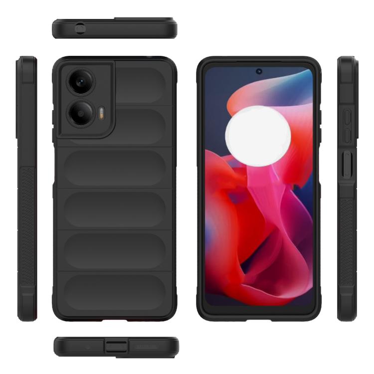 For Motorola Moto G24 4G Global Magic Shield TPU + Flannel Phone Case
