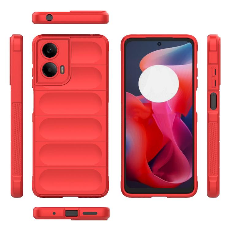 For Motorola Moto G24 4G Global Magic Shield TPU + Flannel Phone Case