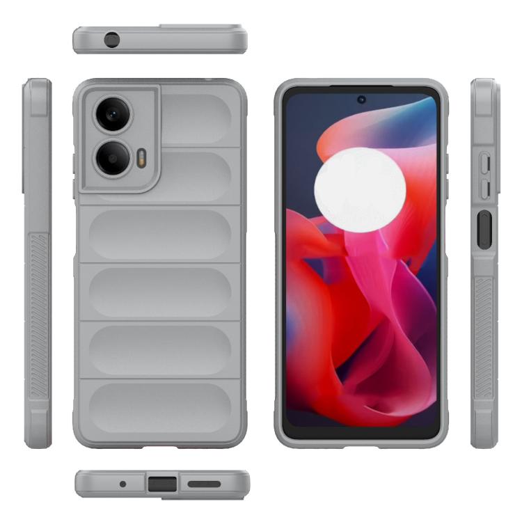 For Motorola Moto G24 4G Global Magic Shield TPU + Flannel Phone Case