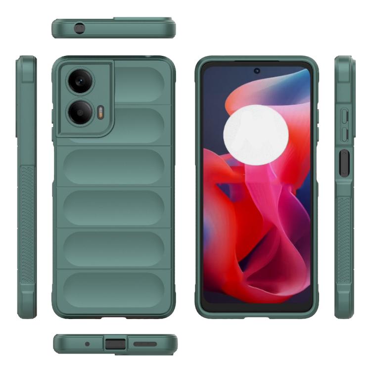 For Motorola Moto G24 4G Global Magic Shield TPU + Flannel Phone Case