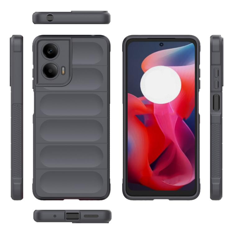 For Motorola Moto G24 4G Global Magic Shield TPU + Flannel Phone Case
