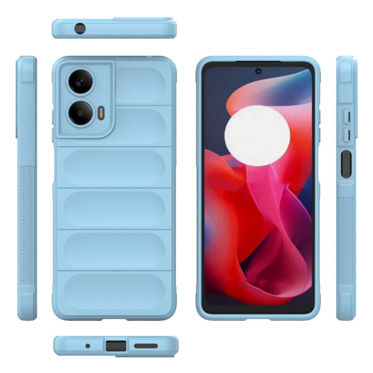 For Motorola Moto G24 4G Global Magic Shield TPU + Flannel Phone Case