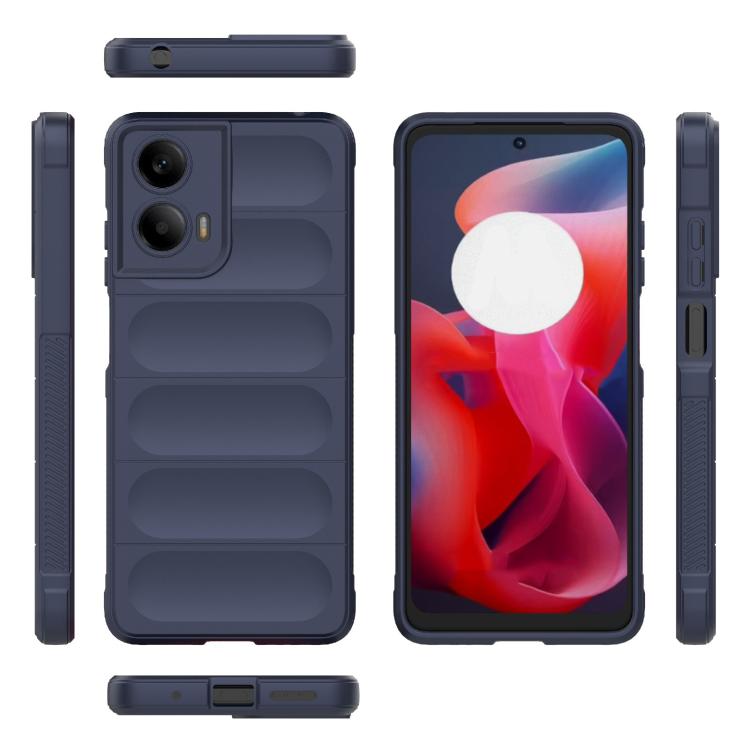 For Motorola Moto G24 4G Global Magic Shield TPU + Flannel Phone Case