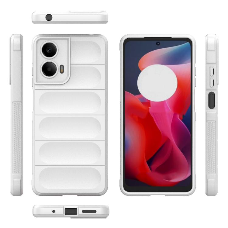 For Motorola Moto G24 4G Global Magic Shield TPU + Flannel Phone Case
