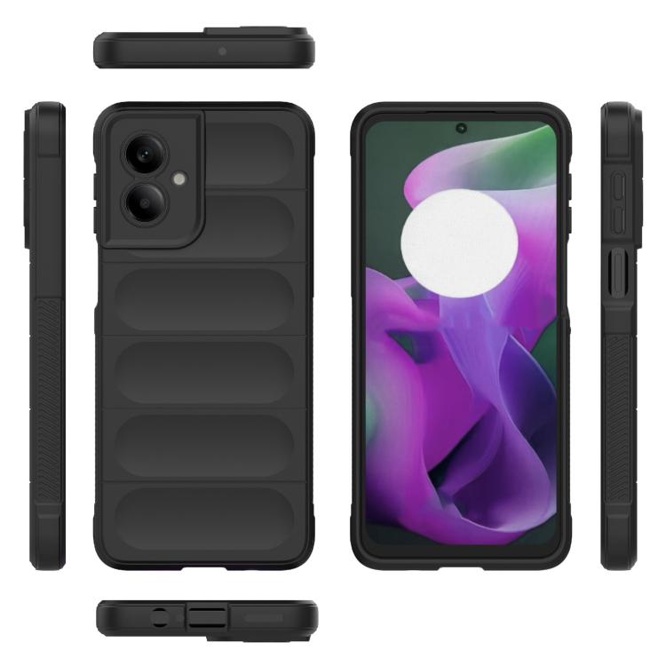 For Motorola Moto G55 5G Global Magic Shield TPU + Flannel Phone Case