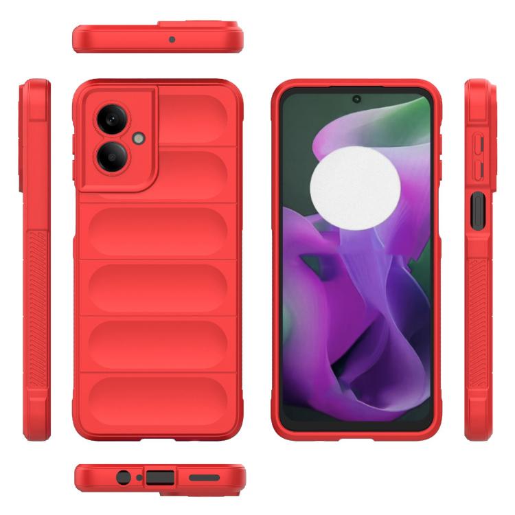 For Motorola Moto G55 5G Global Magic Shield TPU + Flannel Phone Case