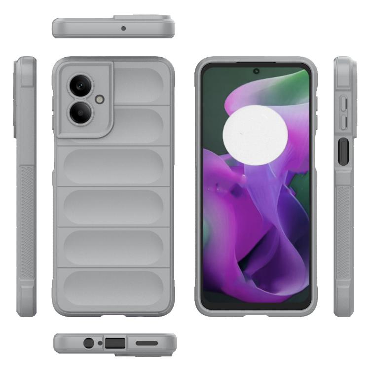 For Motorola Moto G55 5G Global Magic Shield TPU + Flannel Phone Case
