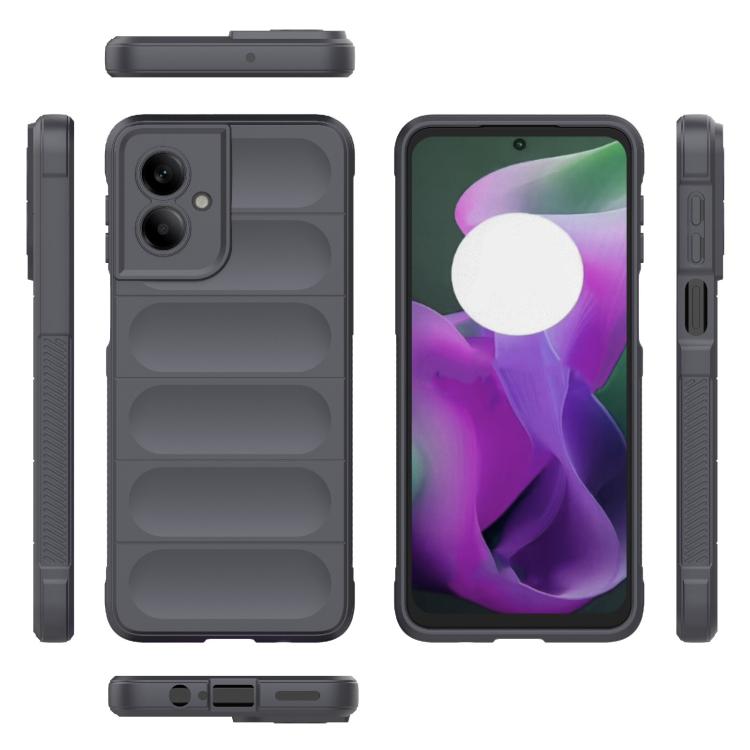 For Motorola Moto G55 5G Global Magic Shield TPU + Flannel Phone Case