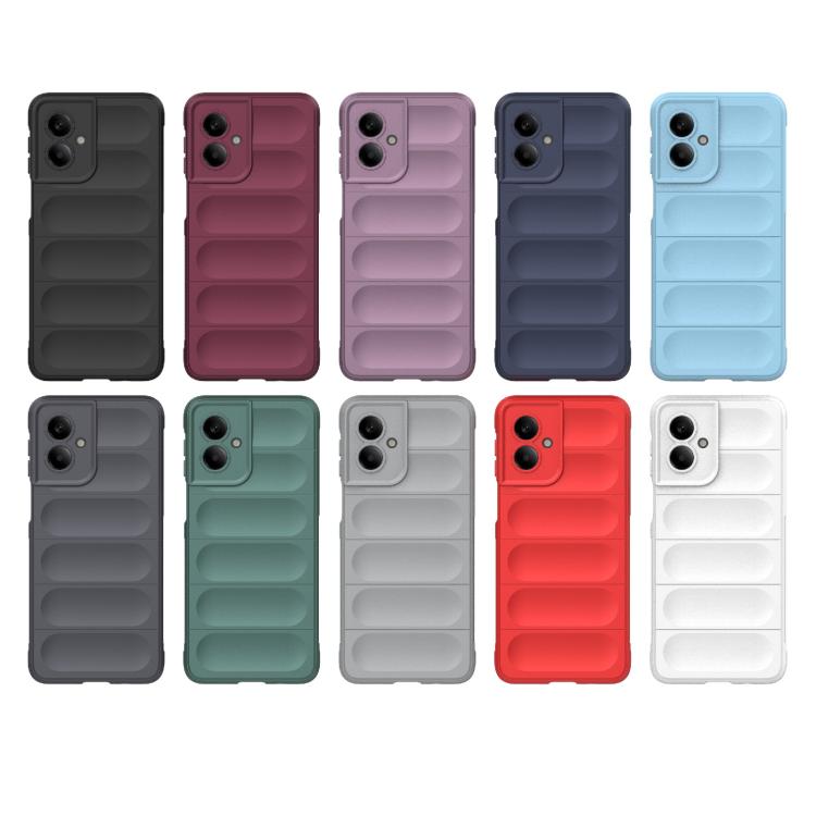 For Motorola Moto G55 5G Global Magic Shield TPU + Flannel Phone Case