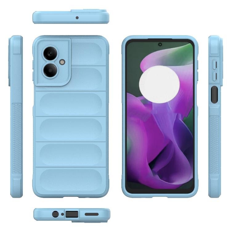 For Motorola Moto G55 5G Global Magic Shield TPU + Flannel Phone Case