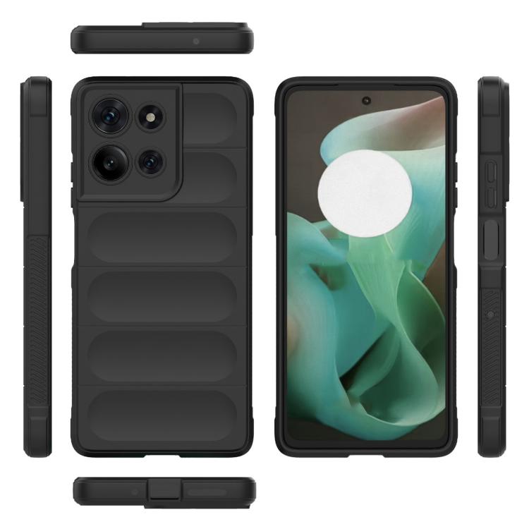 For Motorola Moto G75 5G Global Magic Shield TPU + Flannel Phone Case